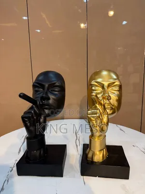 Big Tobaco Man Sculpture Unique Decor Accessory