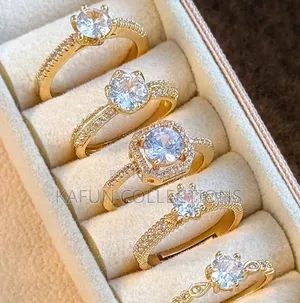 Adjustable and Open Gold-Plated Ring Set