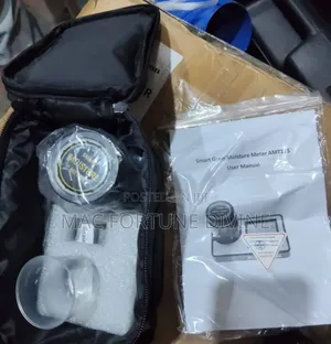Smart Grain Moisture Meter Packaged in Black Carrying Case