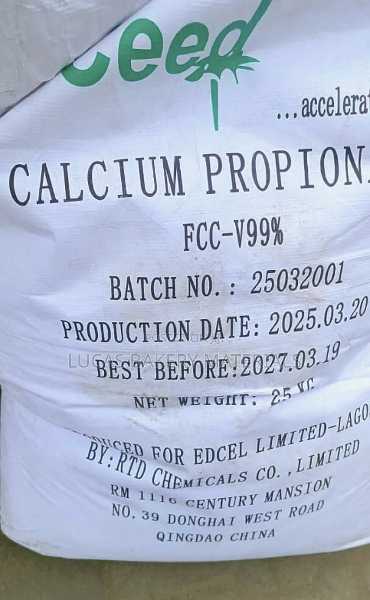 Bread Preservative: Calcium Propionate