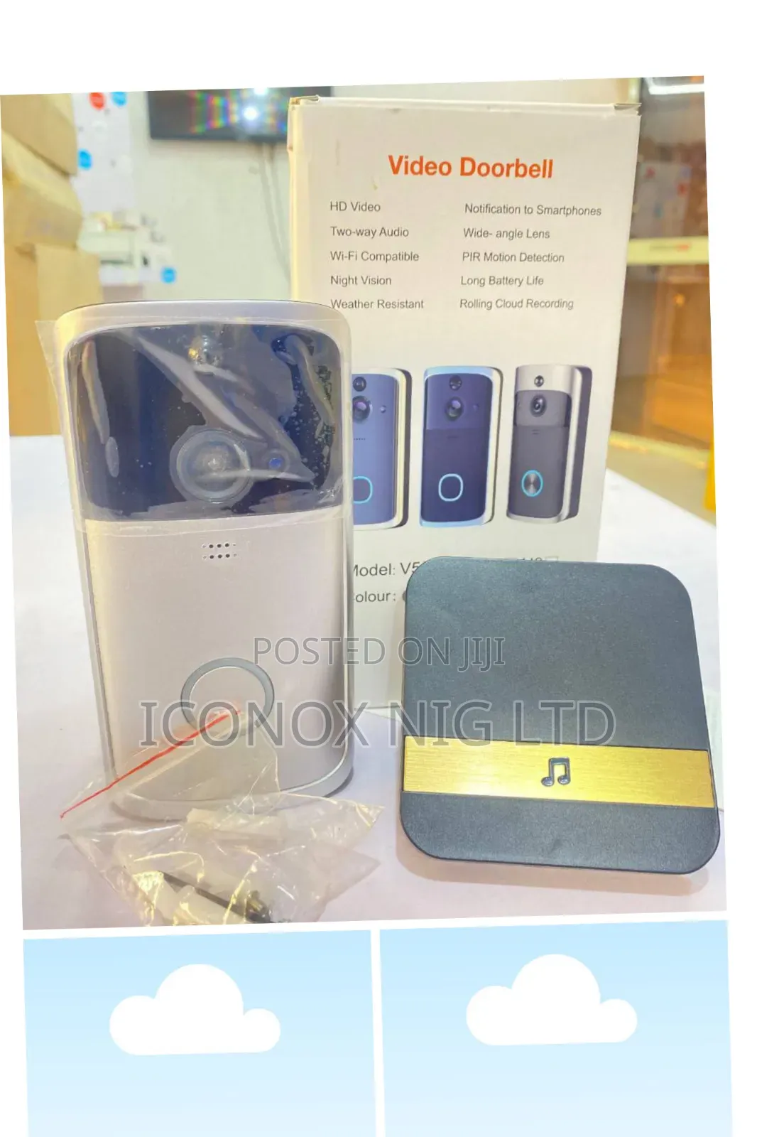 V5 Video Doorbell Smart Wifi Recording Night Vision