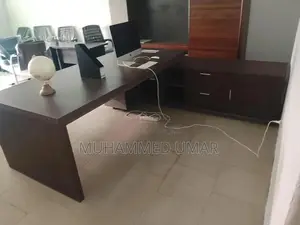 Foreign Lifemate Executive Office Table Cabinet Set