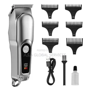 *Rechargeable Clipper, LCD Display, Usb. 6 Combs Included