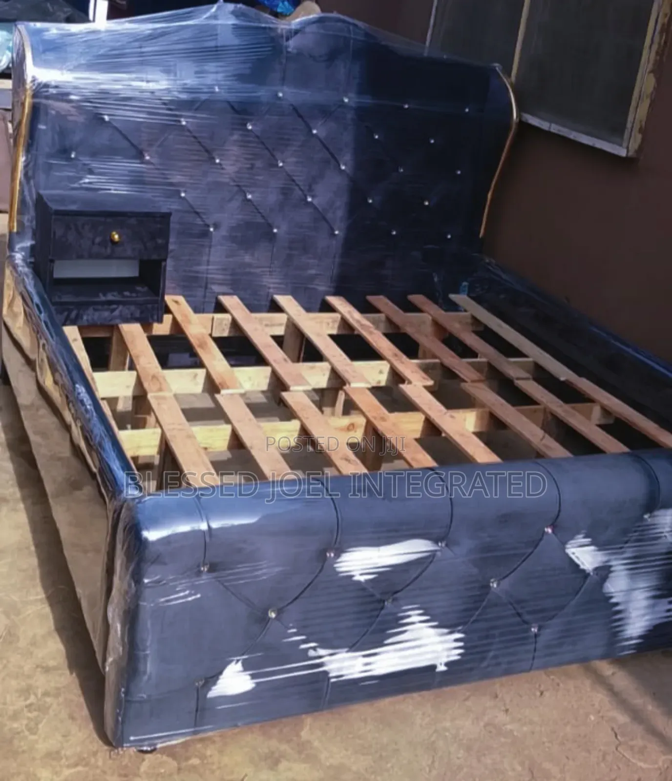 Bed Frame With Bed Side