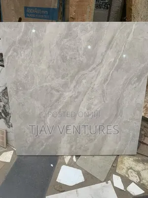 Glossy Floor Tiles Marble Design