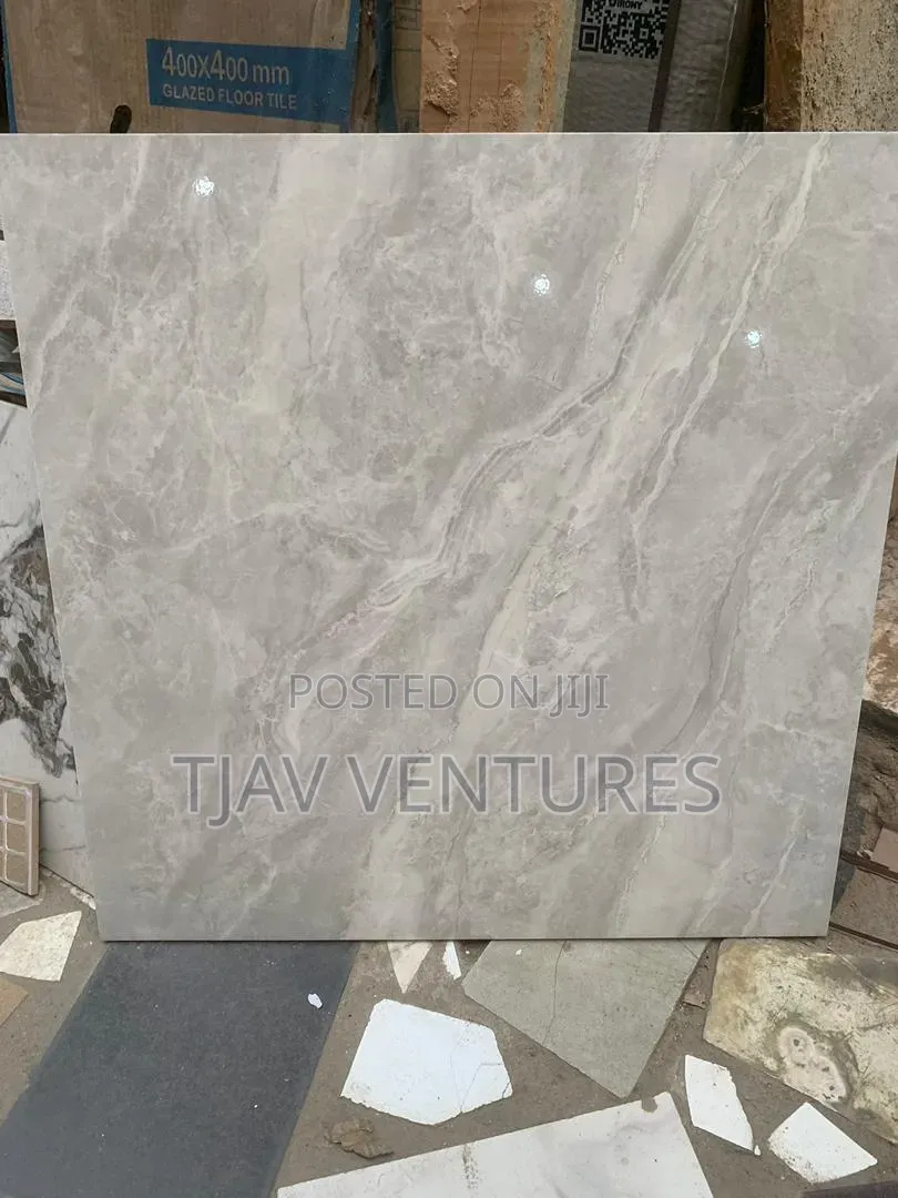 Glossy Floor Tiles Marble Design