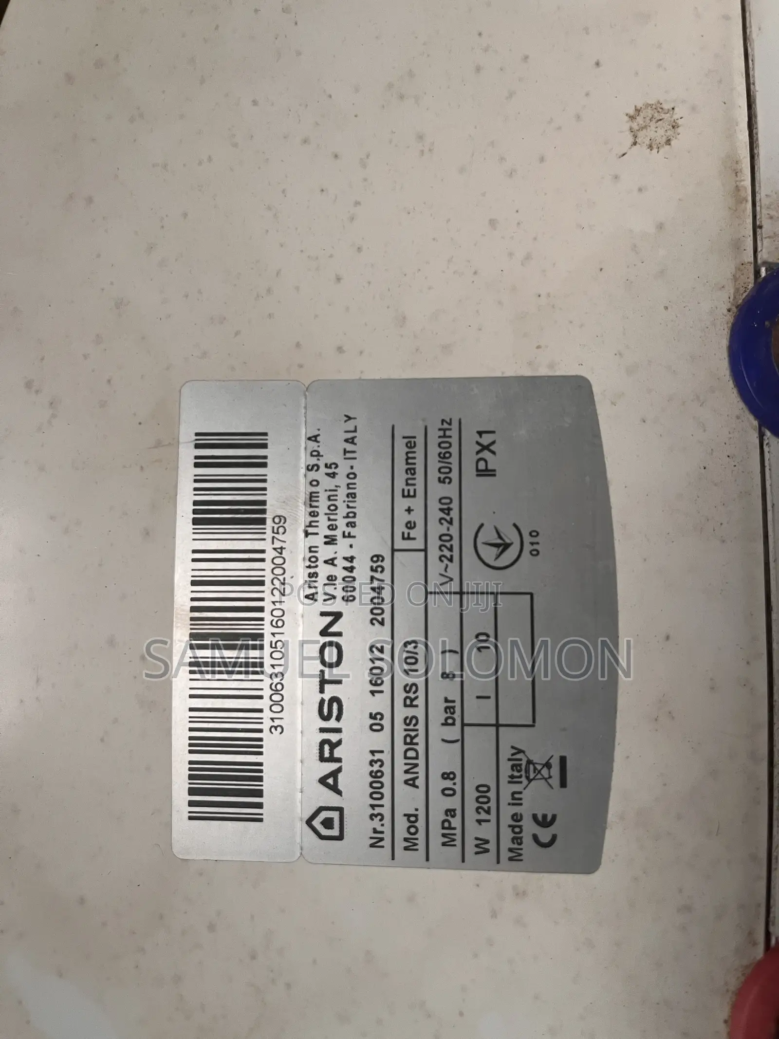 15l Ariston Water Heater