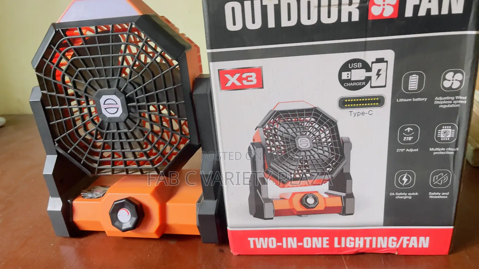 Lithium Rechargeable Fan