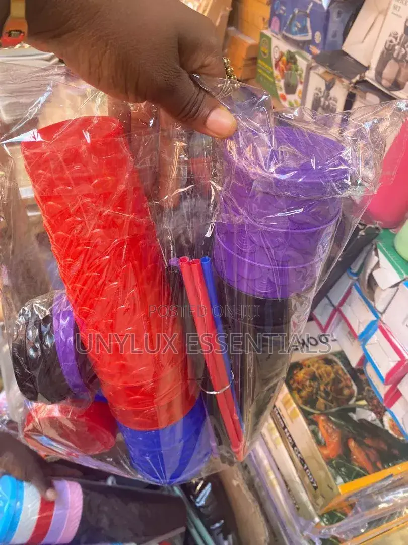 Water Cup With Straw 
(12pcs)