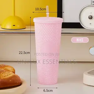 Water Cup With Straw 
(12pcs)