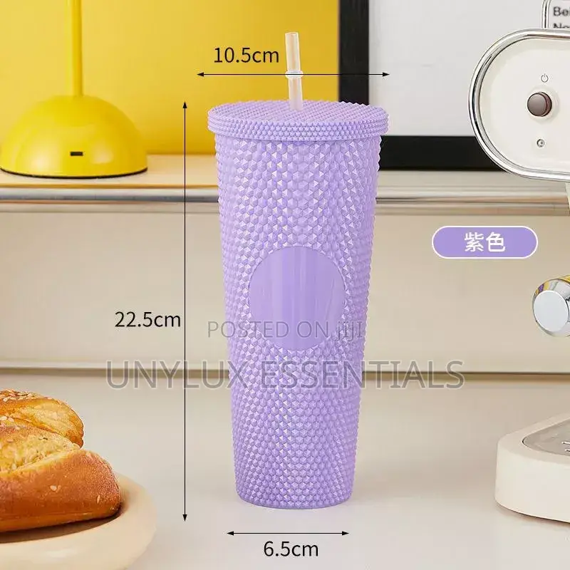Water Cup With Straw 
(12pcs)