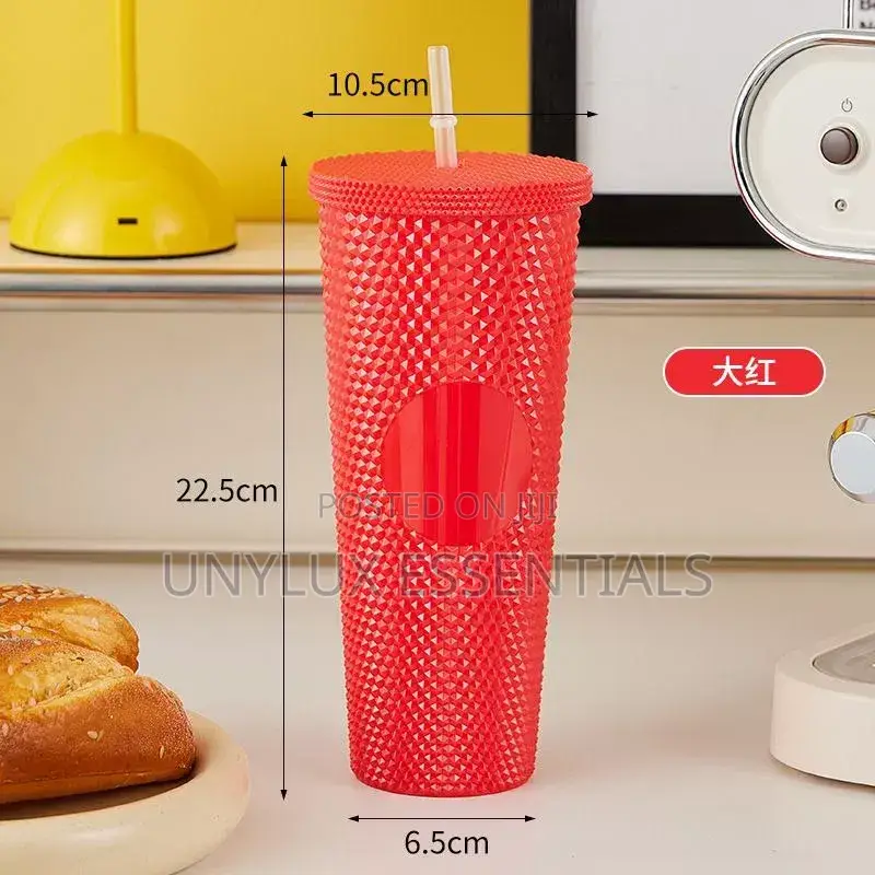 Water Cup With Straw 
(12pcs)