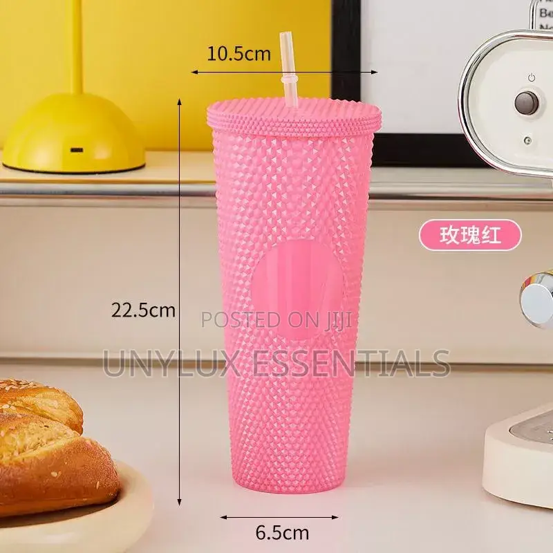 Water Cup With Straw 
(12pcs)