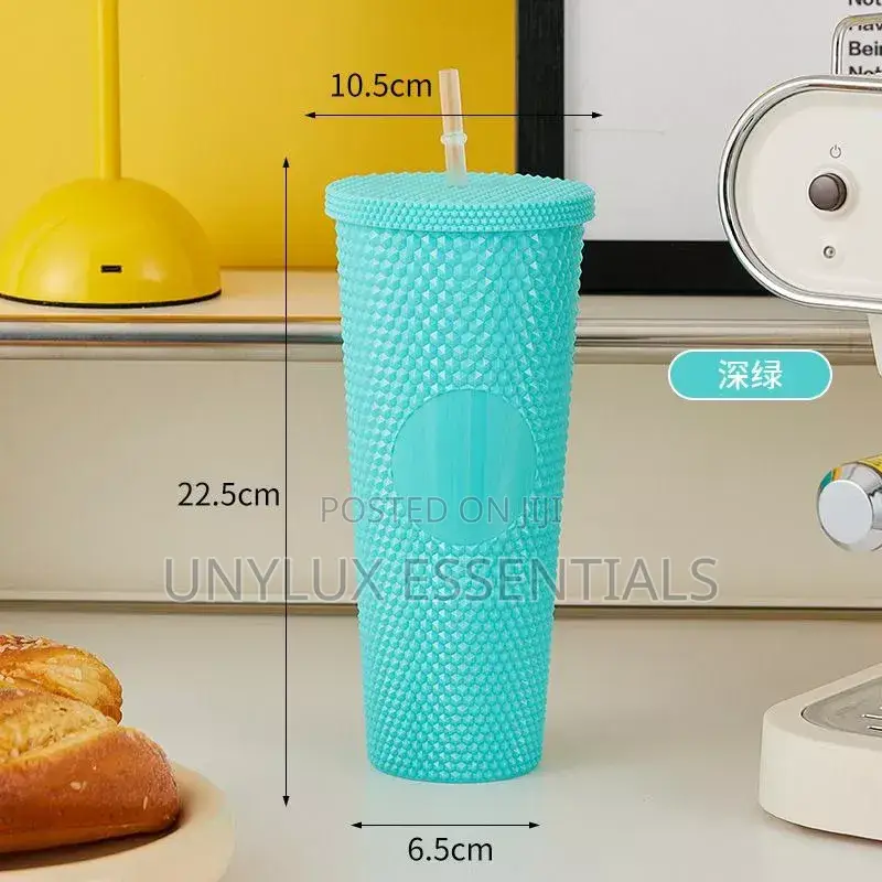 Water Cup With Straw 
(12pcs)