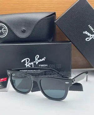 Ray-ban Wayfarer Tech Sunglasses Black/Animal Skin Full Box, Unisex