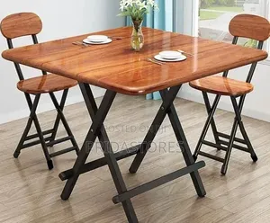 Foldable Table And Two Chairs Set(70x70cm)