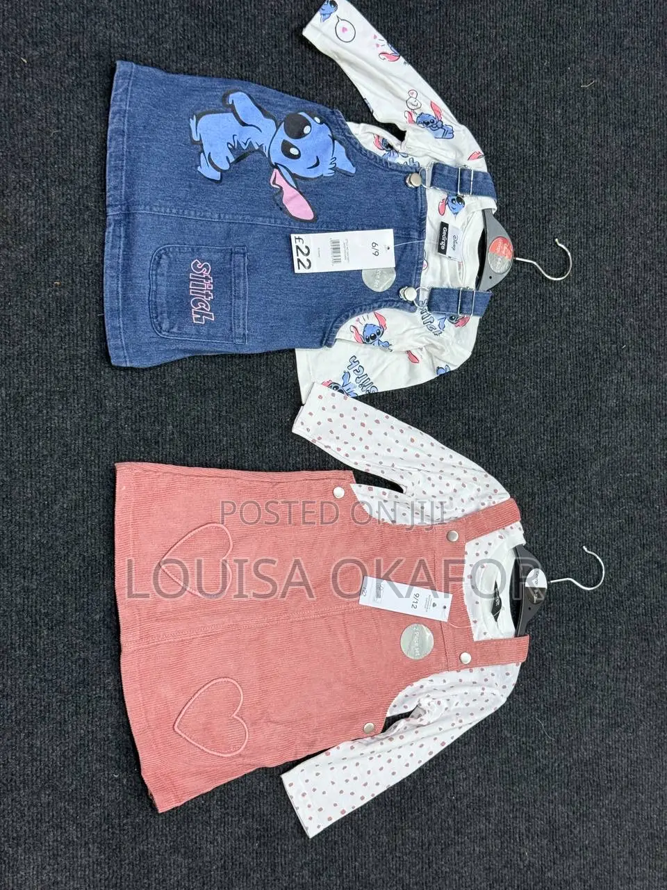 2pcs Dungaree
