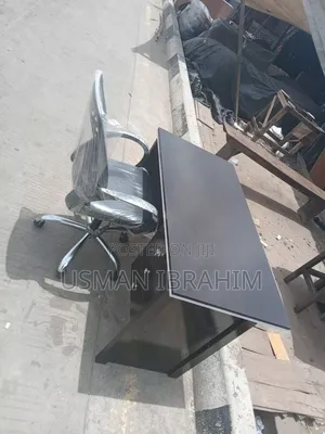 4ft Office Table and Rolling Chair Available