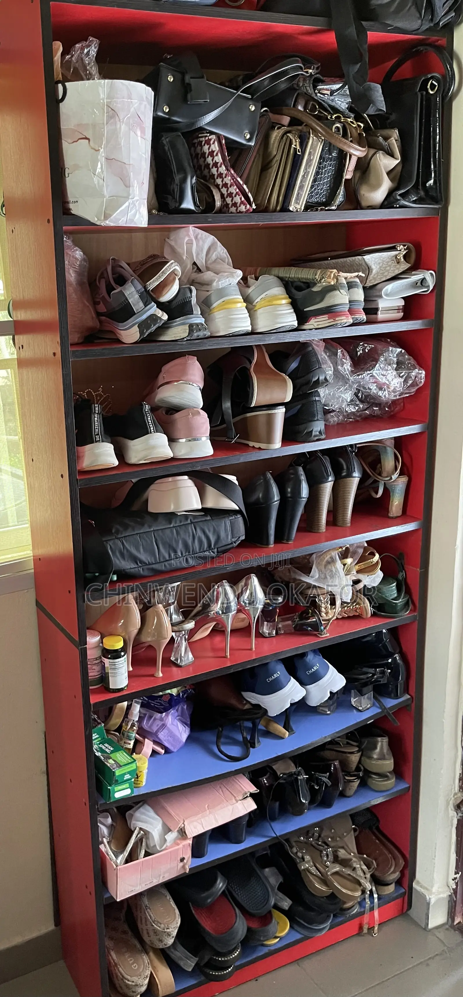 Large Multi-purpose Shoe Bag Rack / Shelf – Strong Spacious