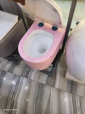 Luxury Fluted Pink Conceal Wc
