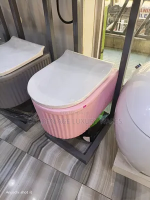 Luxury Fluted Pink Conceal Wc