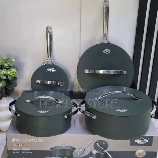 Original Uakeen Germany Vk-22 8pcs Ceramic Non-Stick Cookware Set