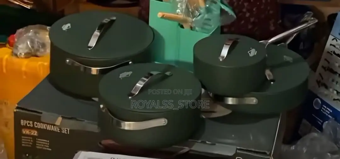 Original Uakeen Germany Vk-22 8pcs Ceramic Non-Stick Cookware Set