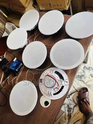 Ceiling Speaker Seven Unit With One Four Inches Wall Amplifier