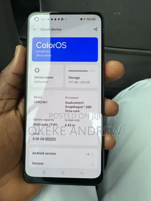Oppo Reno 256 GB Black