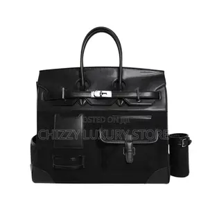 Hermes Quality Luxury Men Genuine Leather Duffle Bag