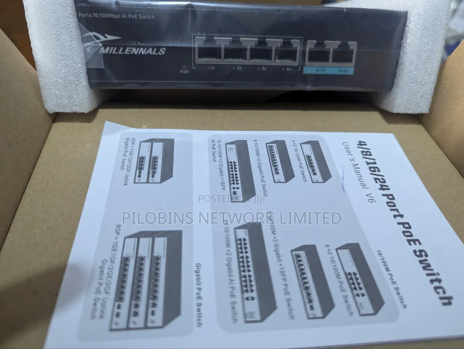 8 Ports Fast Ethernet Poe Switch