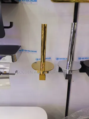 H32b Gold L Shaped Tissue Paper Holder