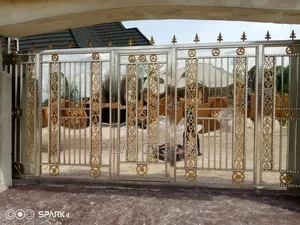 Sliver and Gold Stainless Gate