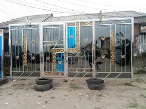 Stainless Steel Black and Blue Gate