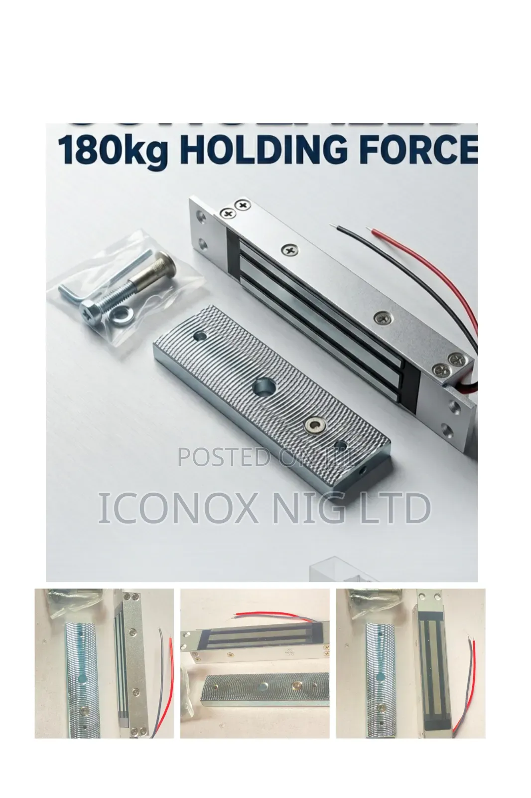 Hidden/ Embedded 180kg Single Door Magnetic Lock