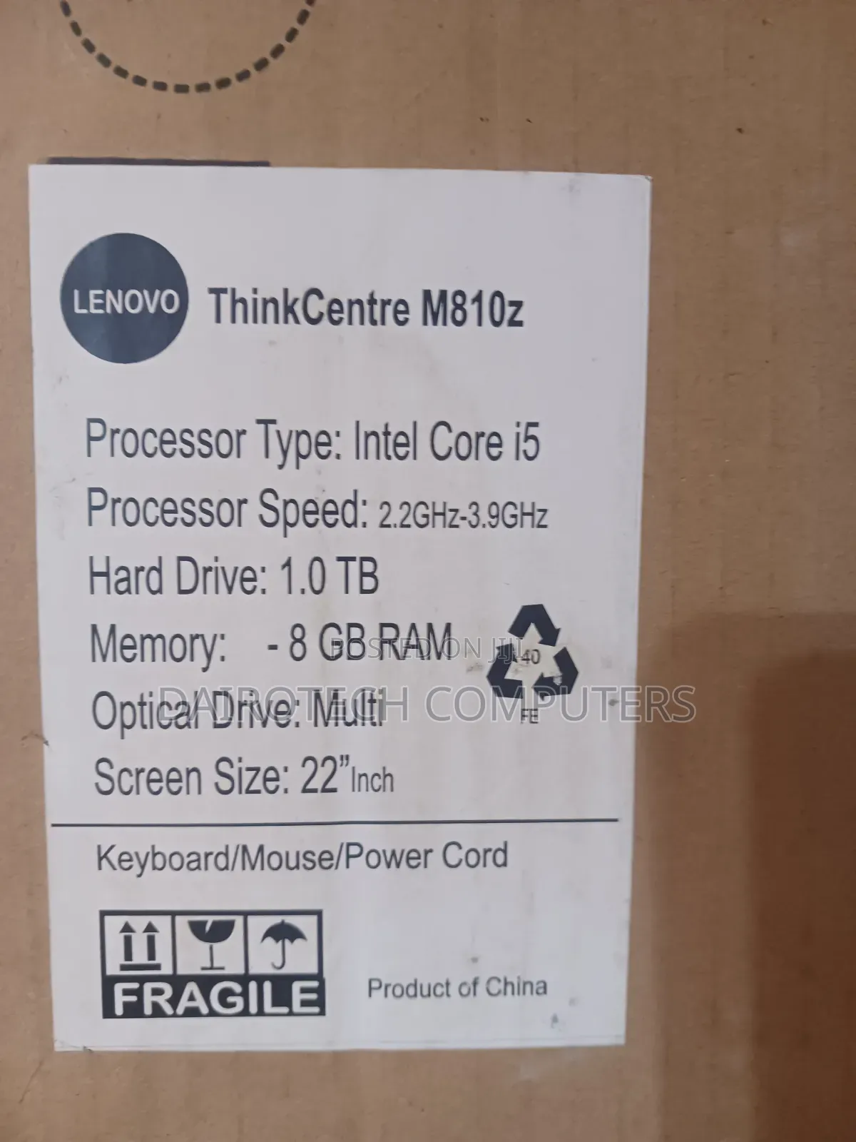 New Lenovo ThinkCentre M810z AIO 8GB Intel Core i5 HDD+SSD 1T