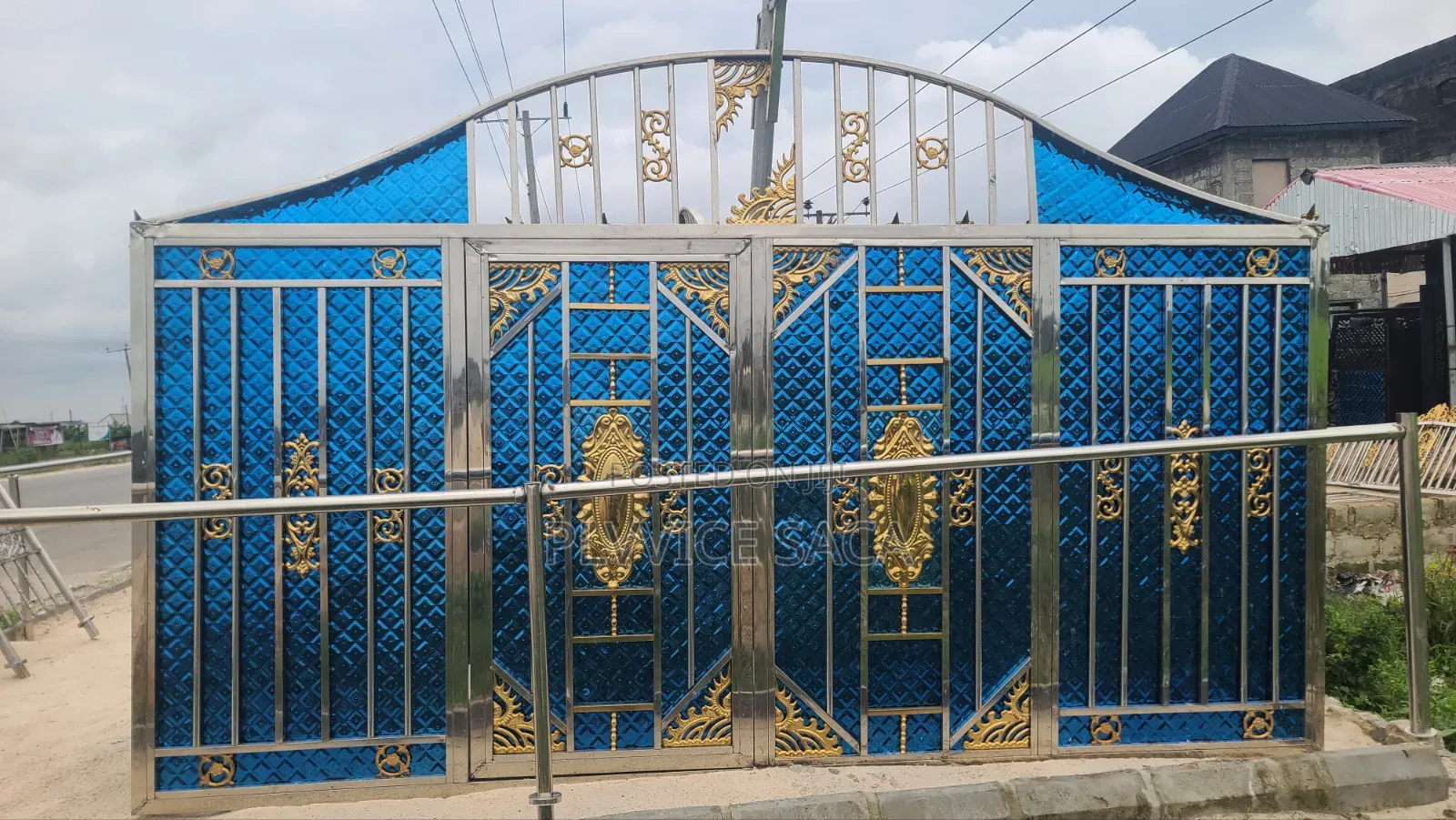 Stainless Steel Design Blue Gate