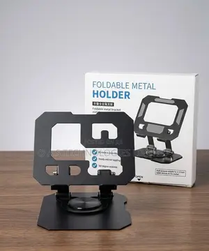 Foldable Metal Holder for Tablets Laptops and Phones