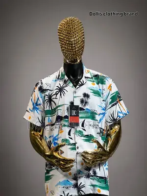 Tropical Print Resort Shirt