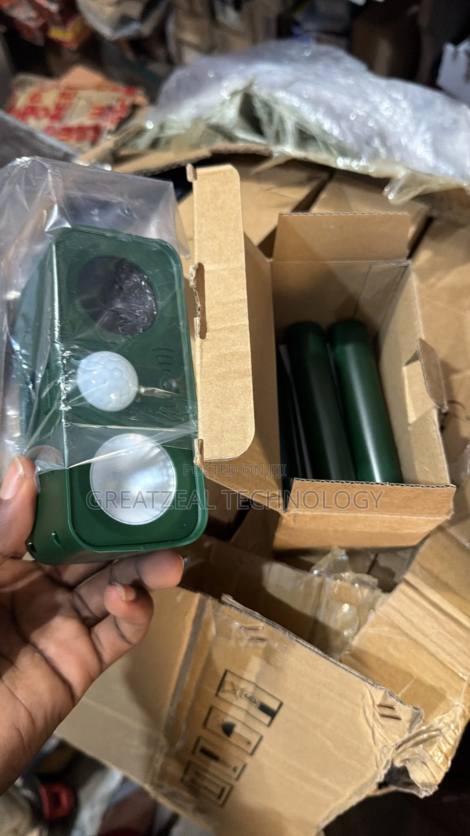 Solar-Powered Ultrasonic Animal Repellent Device