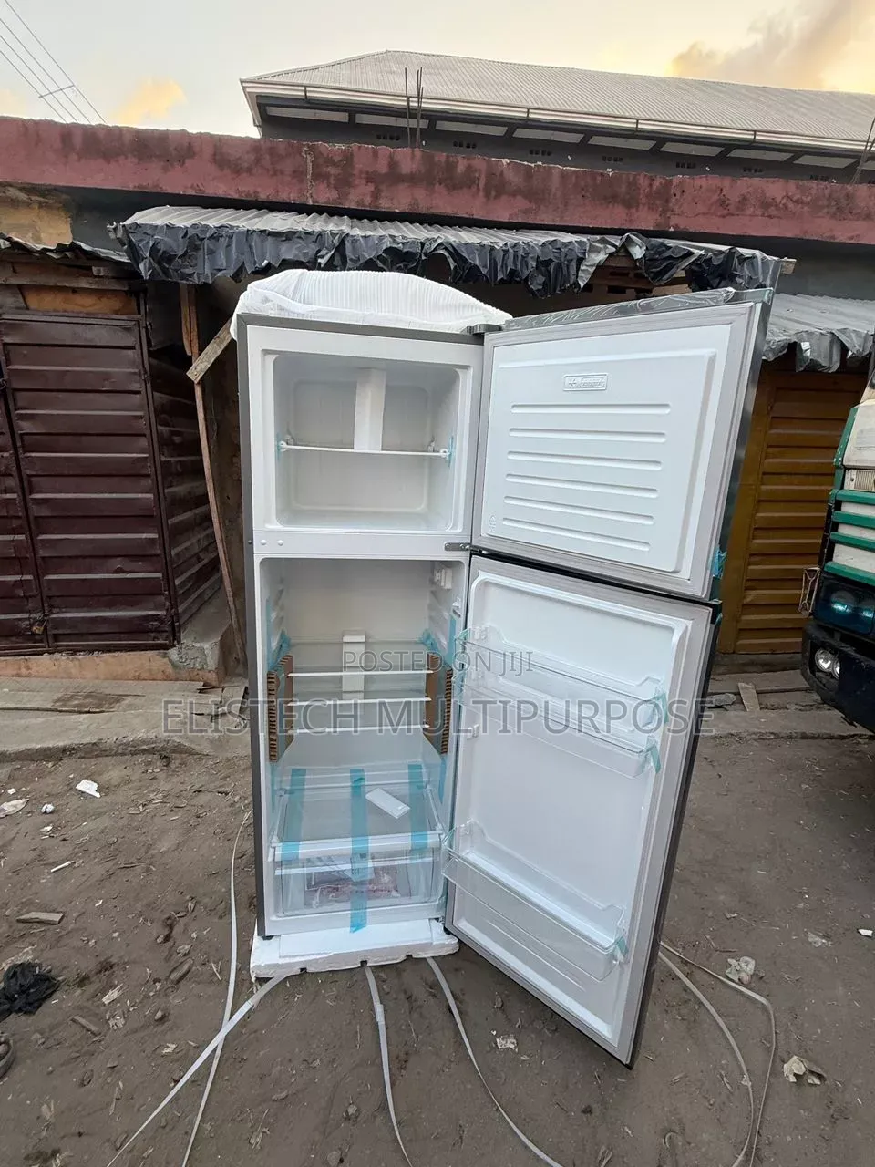 Brand New Hisense 306l Double Door Top Mount Refrigerator