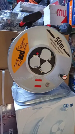 Heavy Duty Industrial Extension Cable Reel – 50 Meters