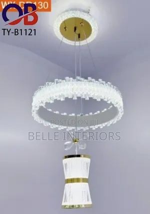 Modern Flower Ring Crystal Ceiling