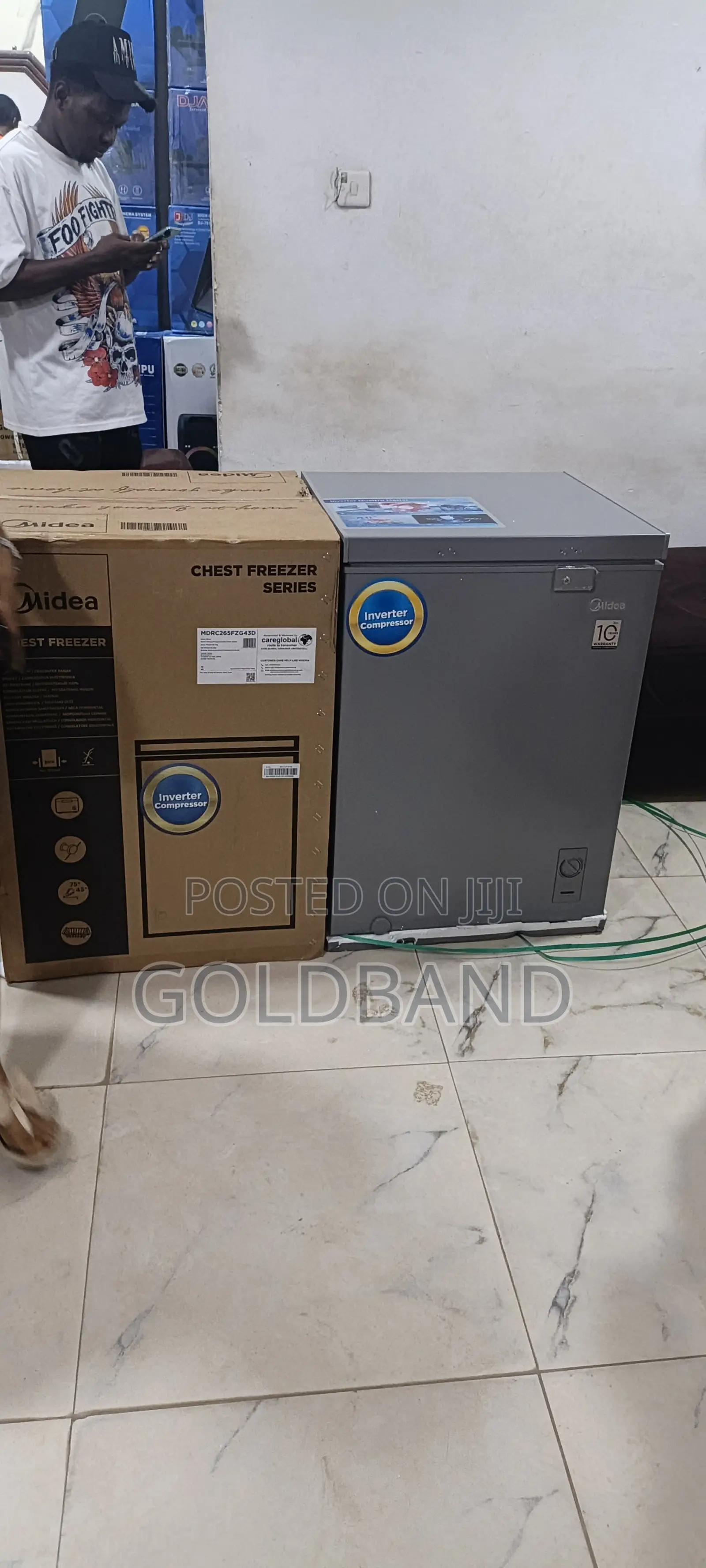 Midea Inverter Freezer 142 Litres With Smart Cooling Control