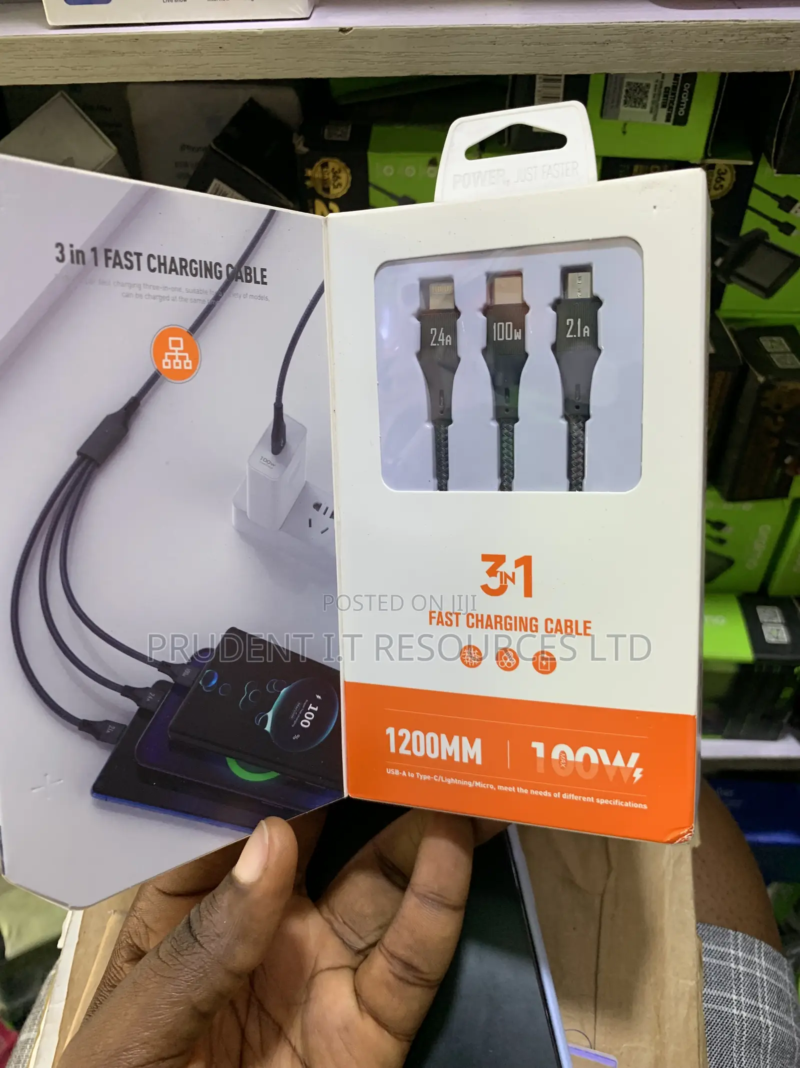 Ldnio Lc97u 3in1 Fast Charging Cable