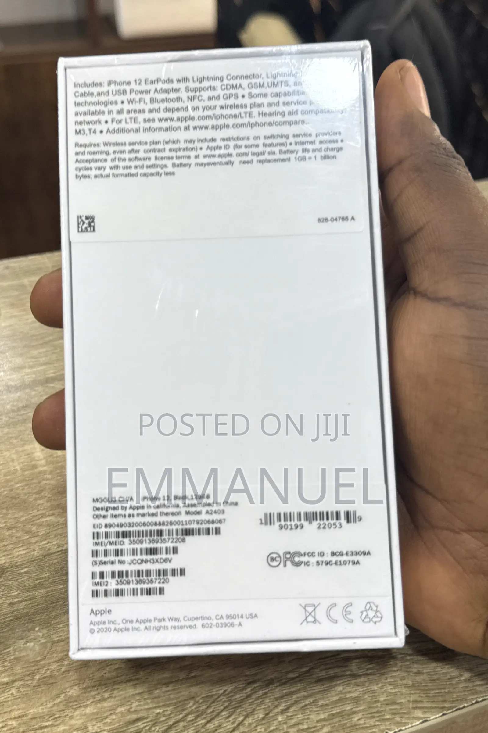 New Apple iPhone 12 128 GB Black