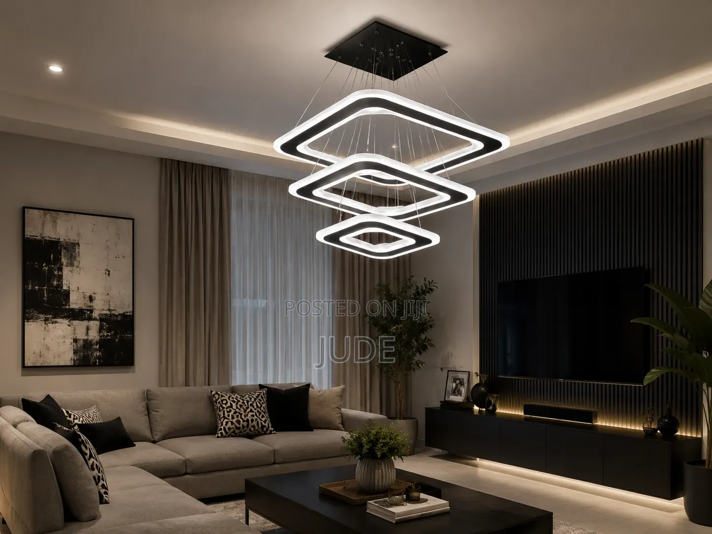 Led Square Pendant Chandelier