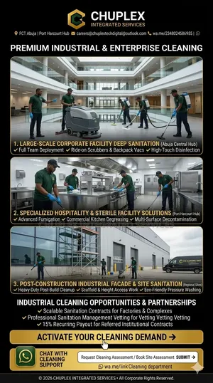 Premium Industrial Post-Construction Deep Cleaning Services