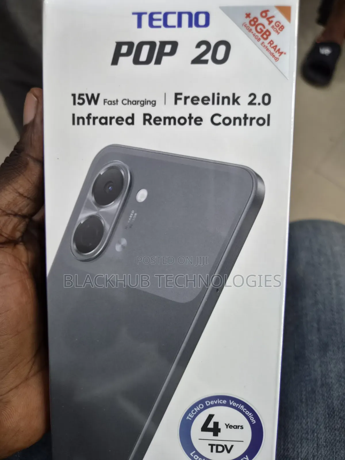 New Tecno Pop 20 64 GB Black