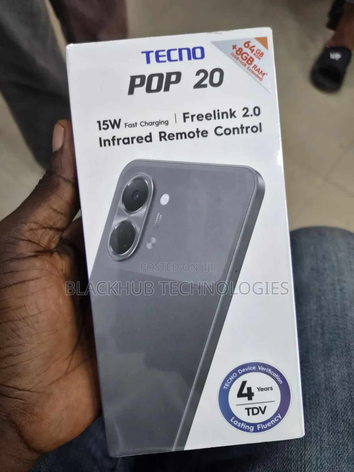 New Tecno Pop 20 64 GB Black